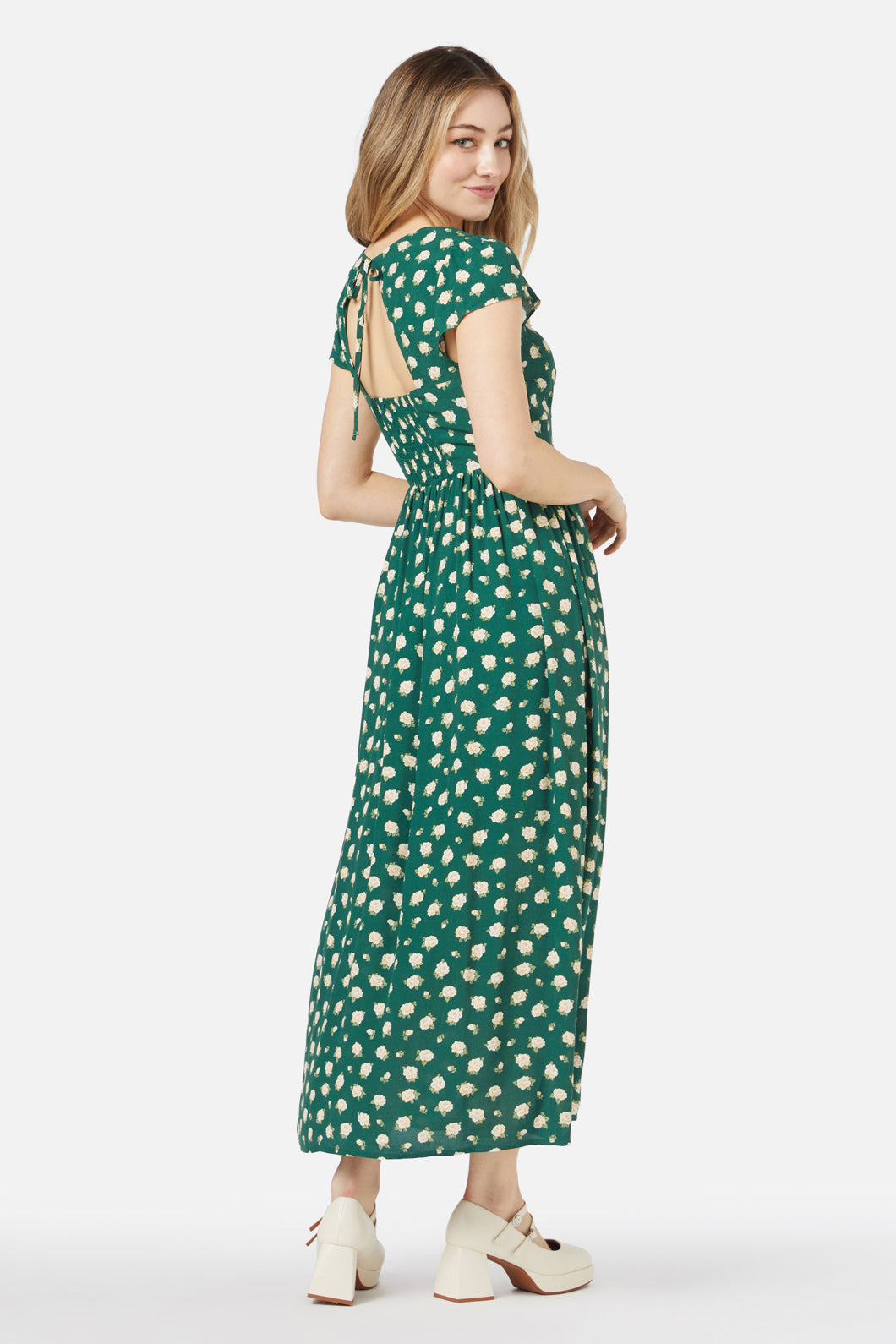 Princess Highway - Baby Roses Midi Dress - green