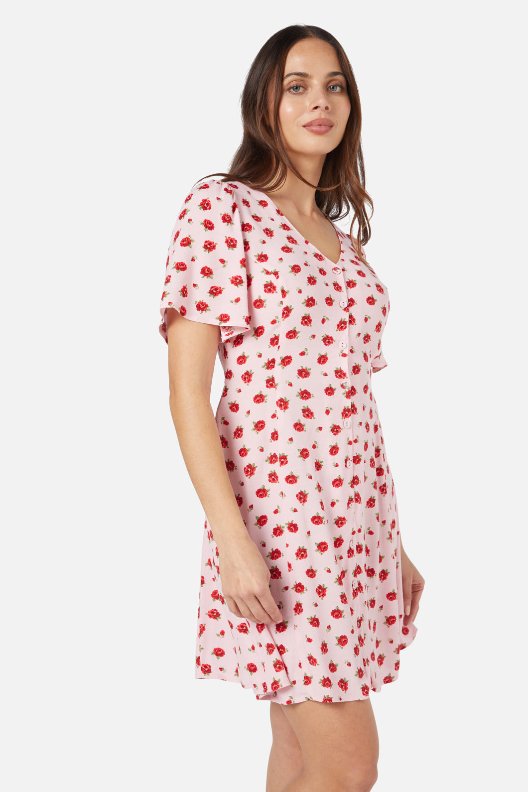 Princess Highway - Baby Roses Mini Dress - pink