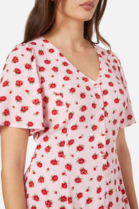 Princess Highway - Baby Roses Mini Dress - pink