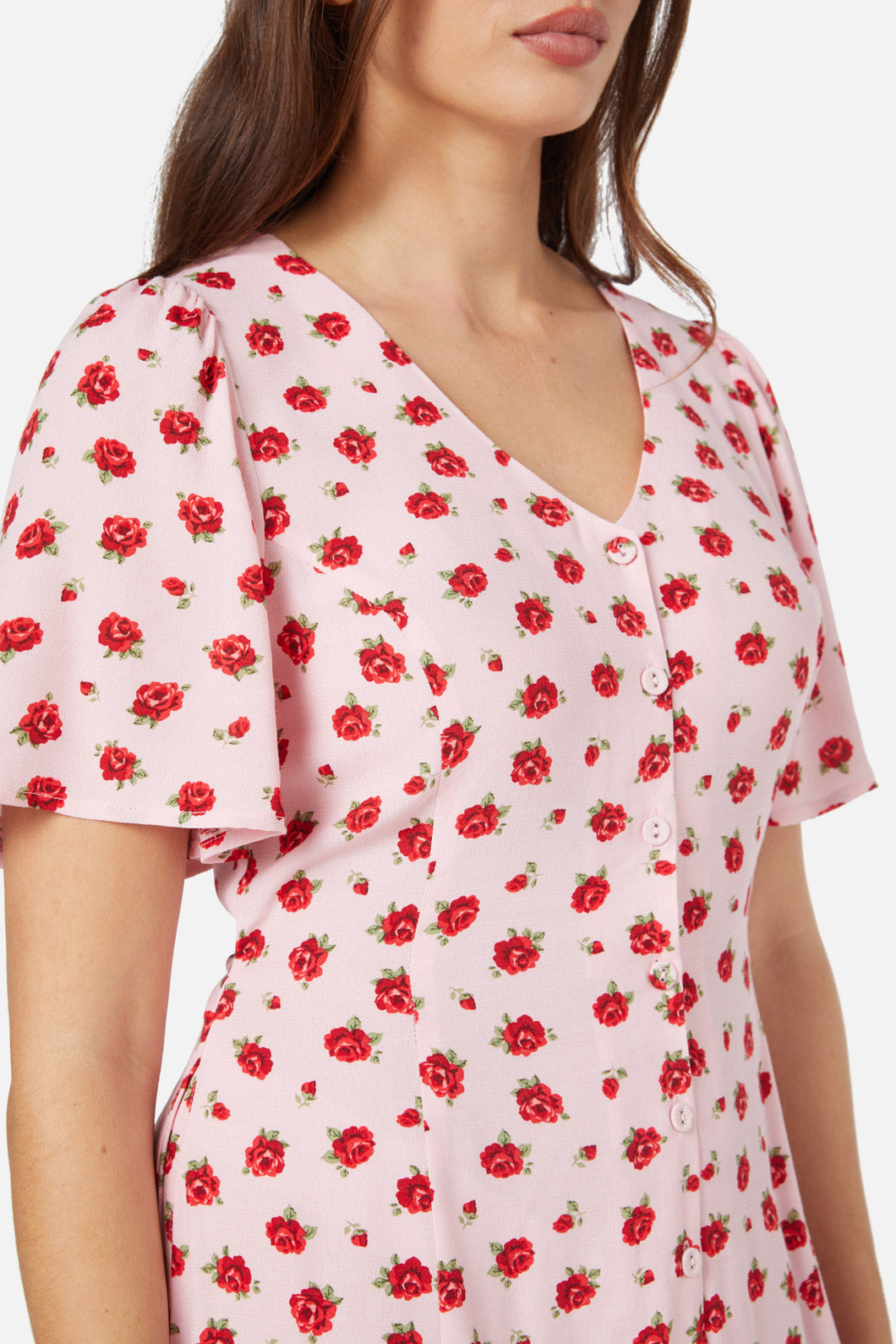 Princess Highway - Baby Roses Mini Dress - pink