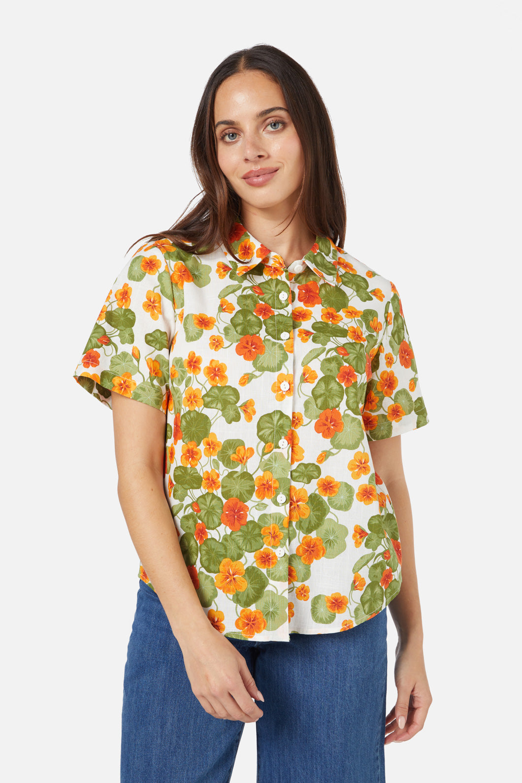 Princess Highway - Nasturtium Shirt - cream