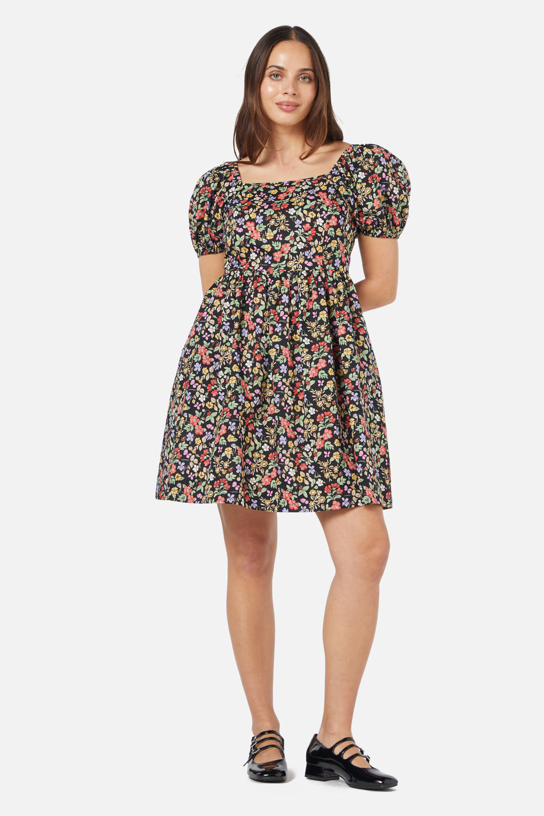 Princess Highway - Ella Flora Mini Dress - black