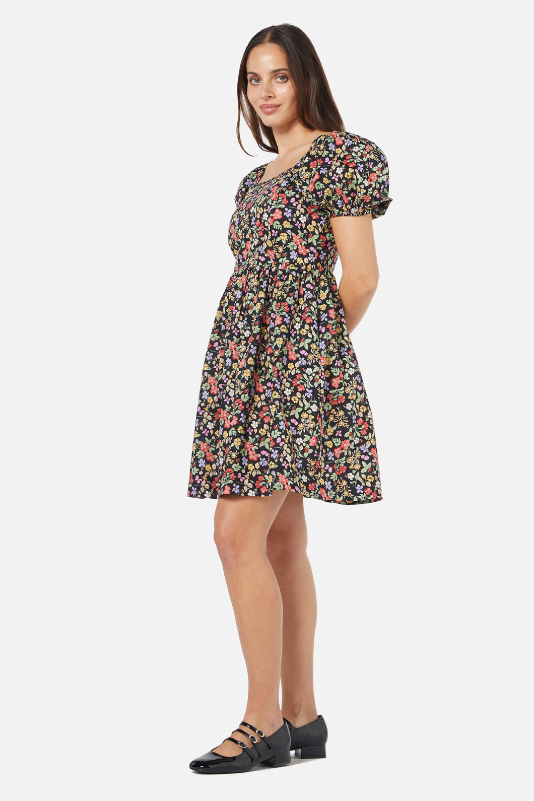 Princess Highway - Ella Flora Mini Dress - black