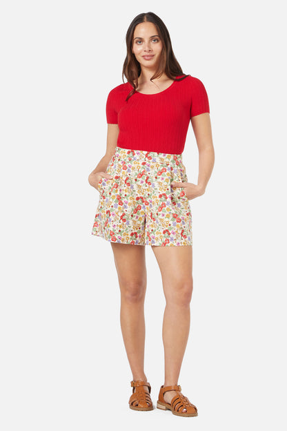 Princess Highway - Ella Flora Short - cream
