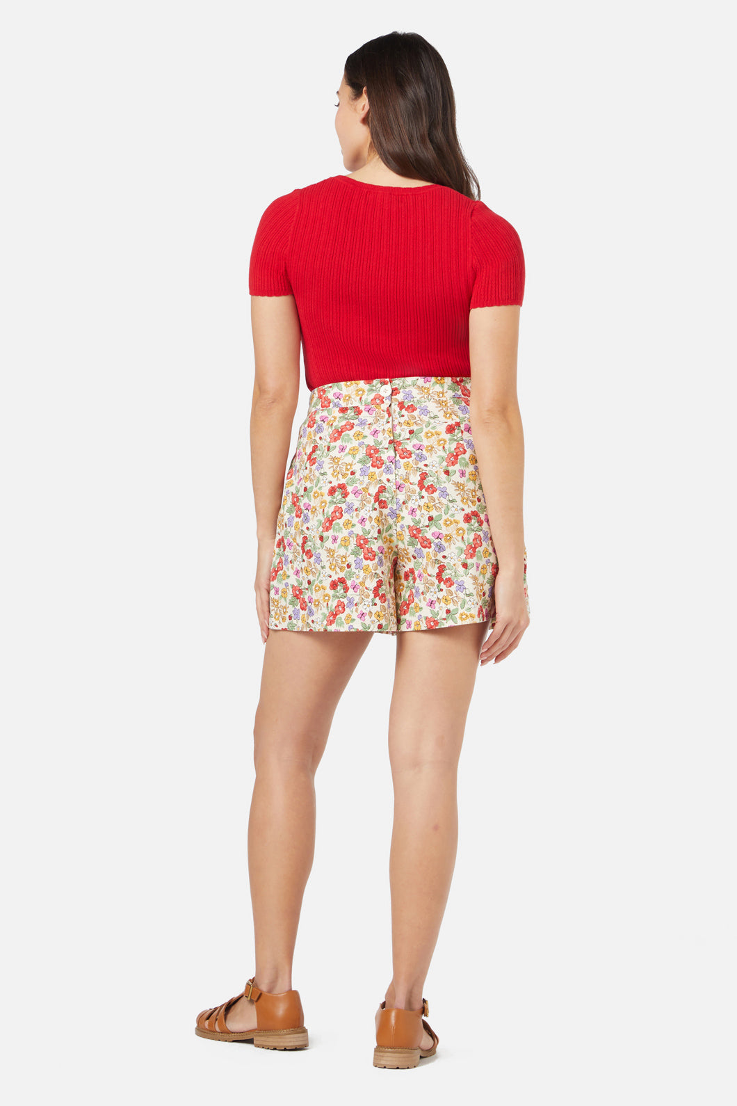 Princess Highway - Ella Flora Short - cream