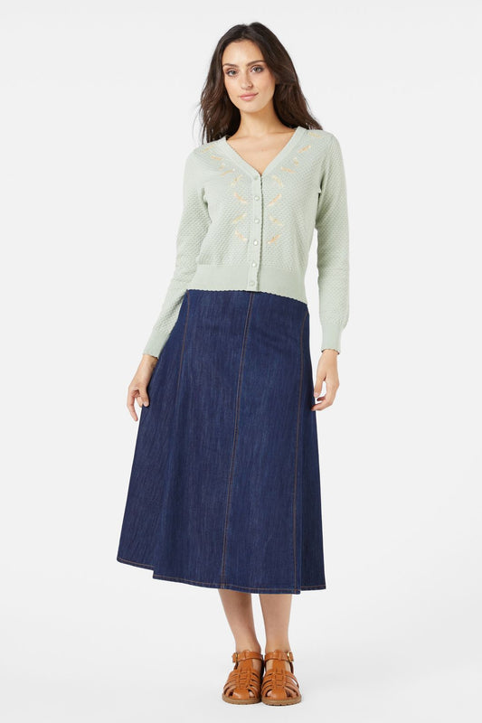 Princess Highway - Dragonfly Emb Cardi - sage