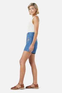 Princess Highway - Renata Emb Short - mid-denim