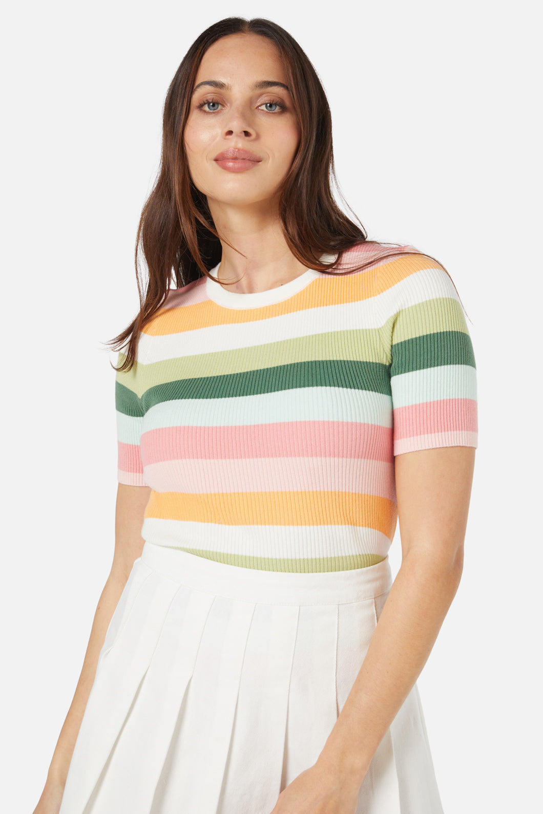 Princess Highway - Sydney Stripe Knit Top - pink-multi