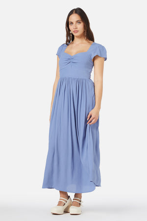 Princess Highway - Poet Midi Dress - blue