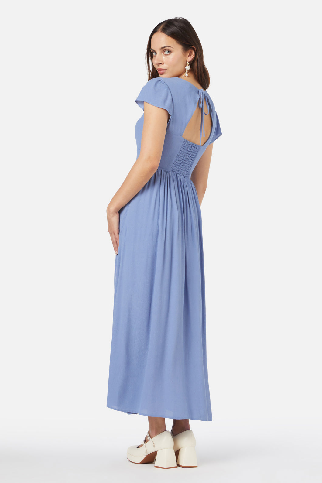 Princess Highway - Poet Midi Dress - blue