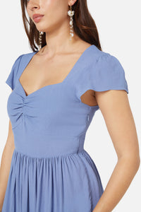 Princess Highway - Poet Midi Dress - blue