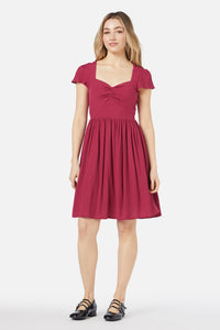 Princess Highway - Poet Mini Dress - berry