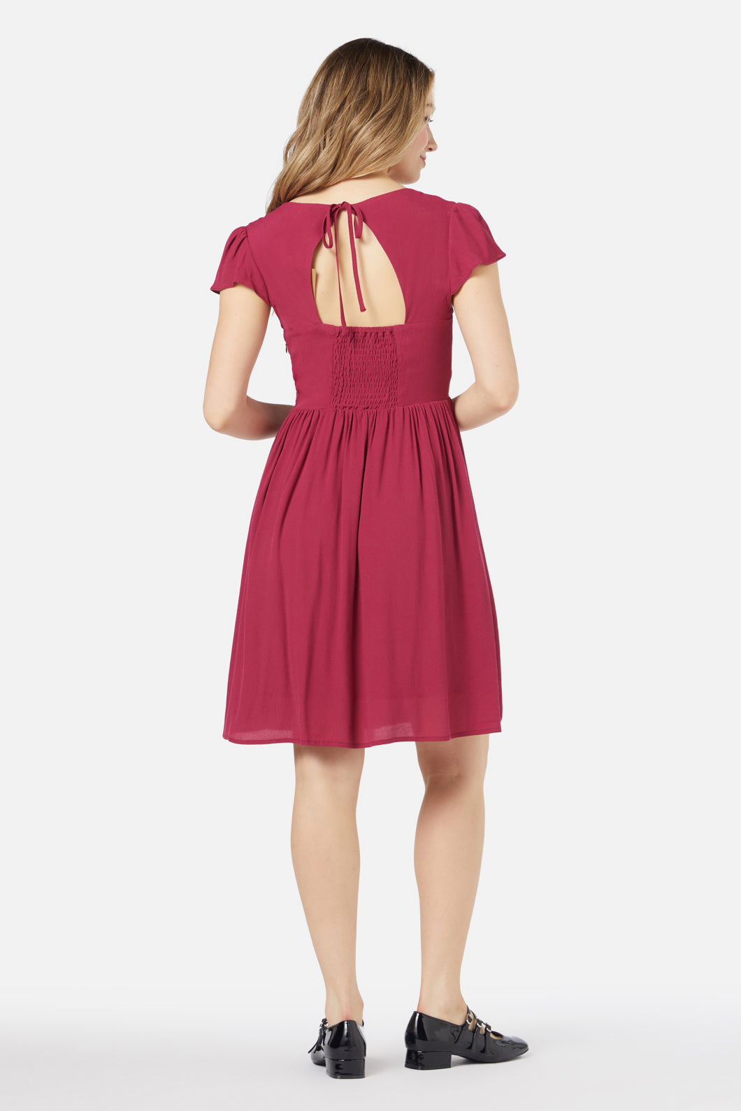 Princess Highway - Poet Mini Dress - berry