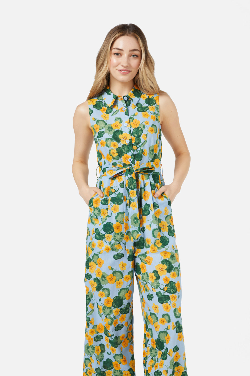 Princess Highway - Nasturtium Jumpsuit - blue