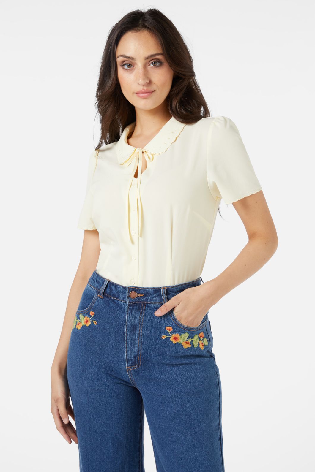 Princess Highway - Josephine Blouse - lemon