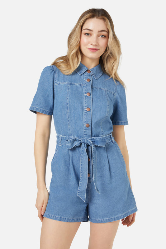 Princess Highway - Chrissy Playsuit - light-denim