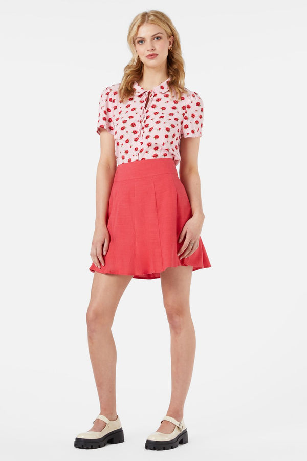 Princess Highway - Kaya Mini Skirt - poppy-red