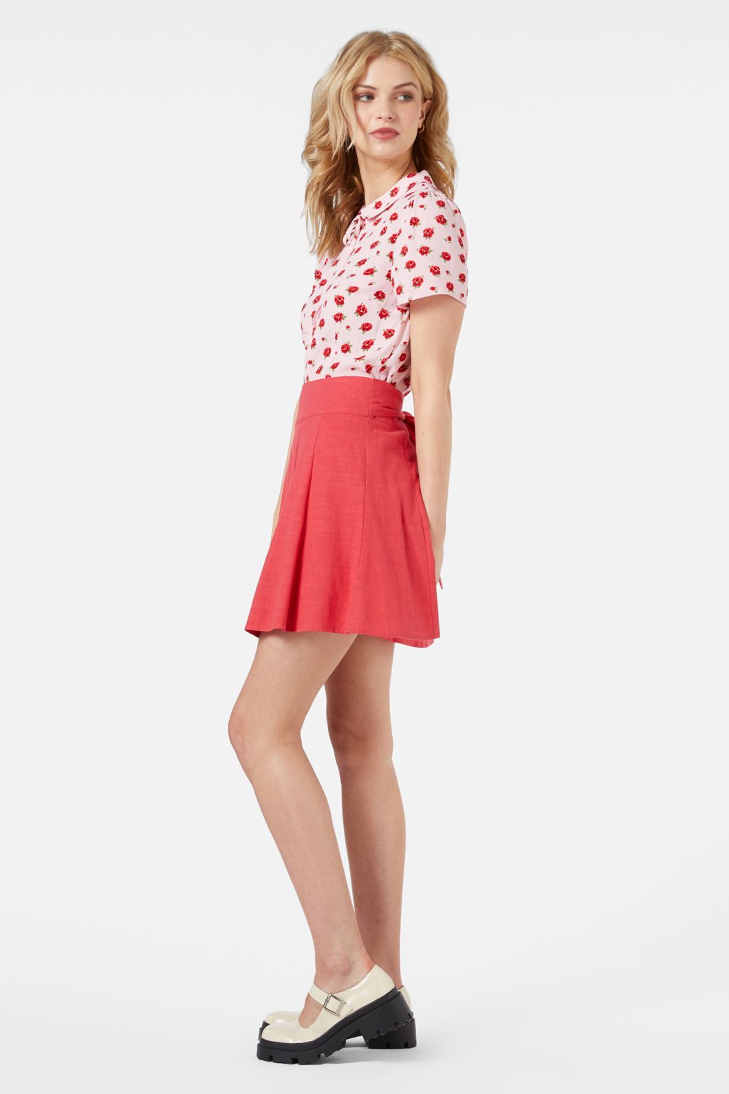 Princess Highway - Kaya Mini Skirt - poppy-red