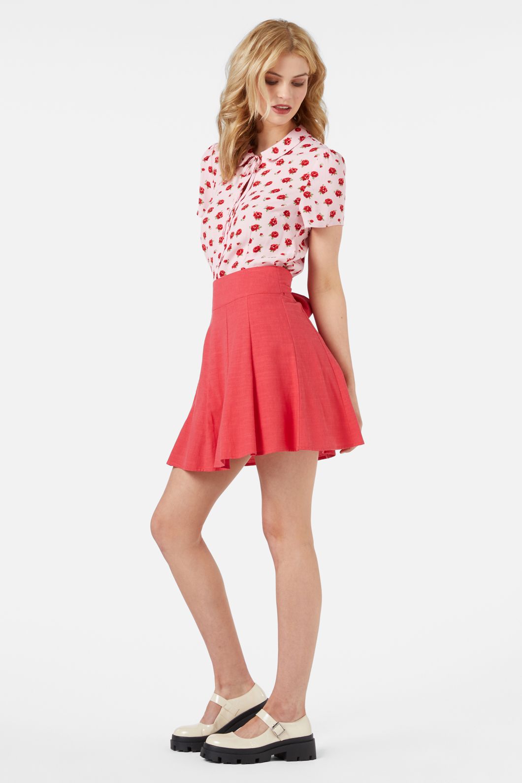 Princess Highway - Kaya Mini Skirt - poppy-red