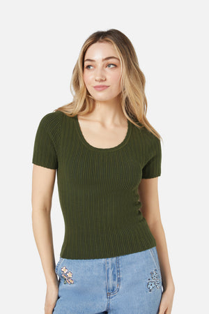 Princess Highway - Pia Knit Top - olive