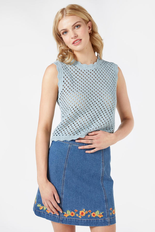 Princess Highway - Alicia Top - soft-blue
