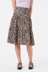 Princess Highway - Ella Flora Skirt - black