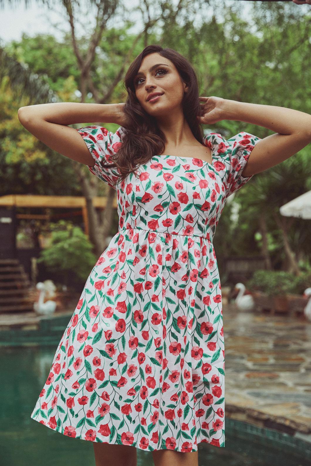 princess highway strawberry dress Princess Highway - Strawberry fields mini dress