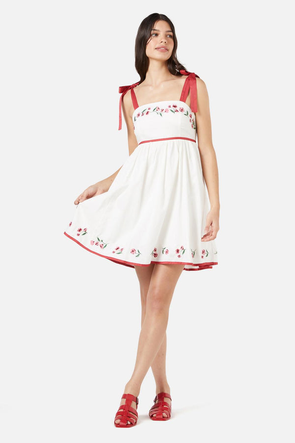 Princess Highway - Poppy Emb Dress - cream
