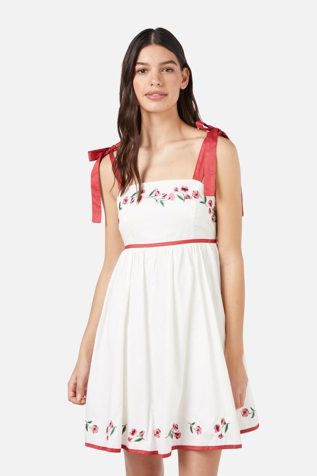 Princess Highway - Poppy Emb Dress - cream
