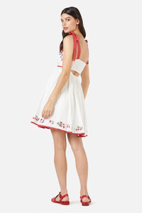 Princess Highway - Poppy Emb Dress - cream