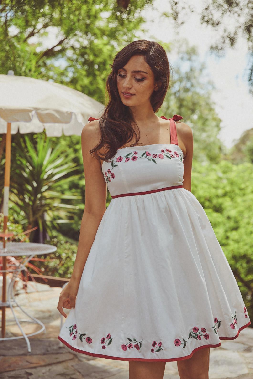 Princess Highway - Poppy Emb Dress - cream