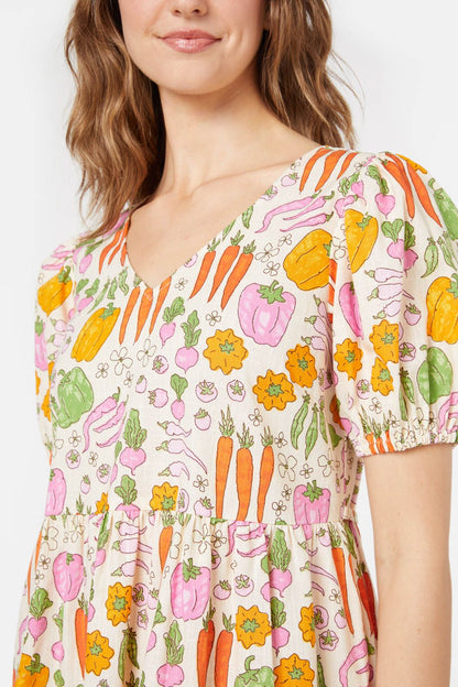 Princess Highway - Veggie Patch Mini Dress - cream