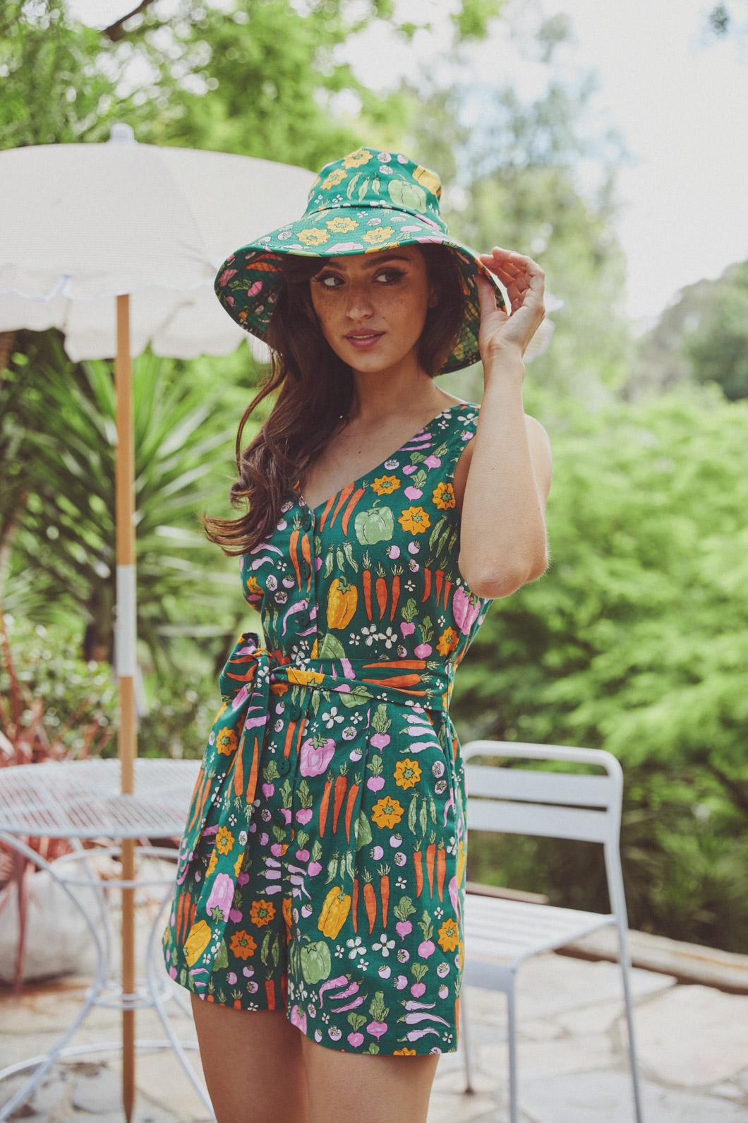 Princess Highway - Veggie Patch Playsuit - green