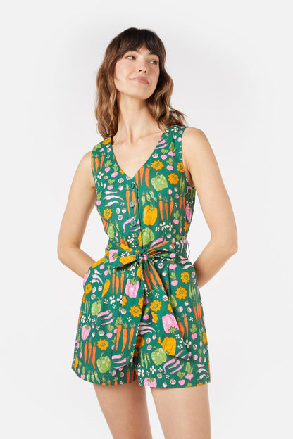 Princess Highway - Veggie Patch Playsuit - green