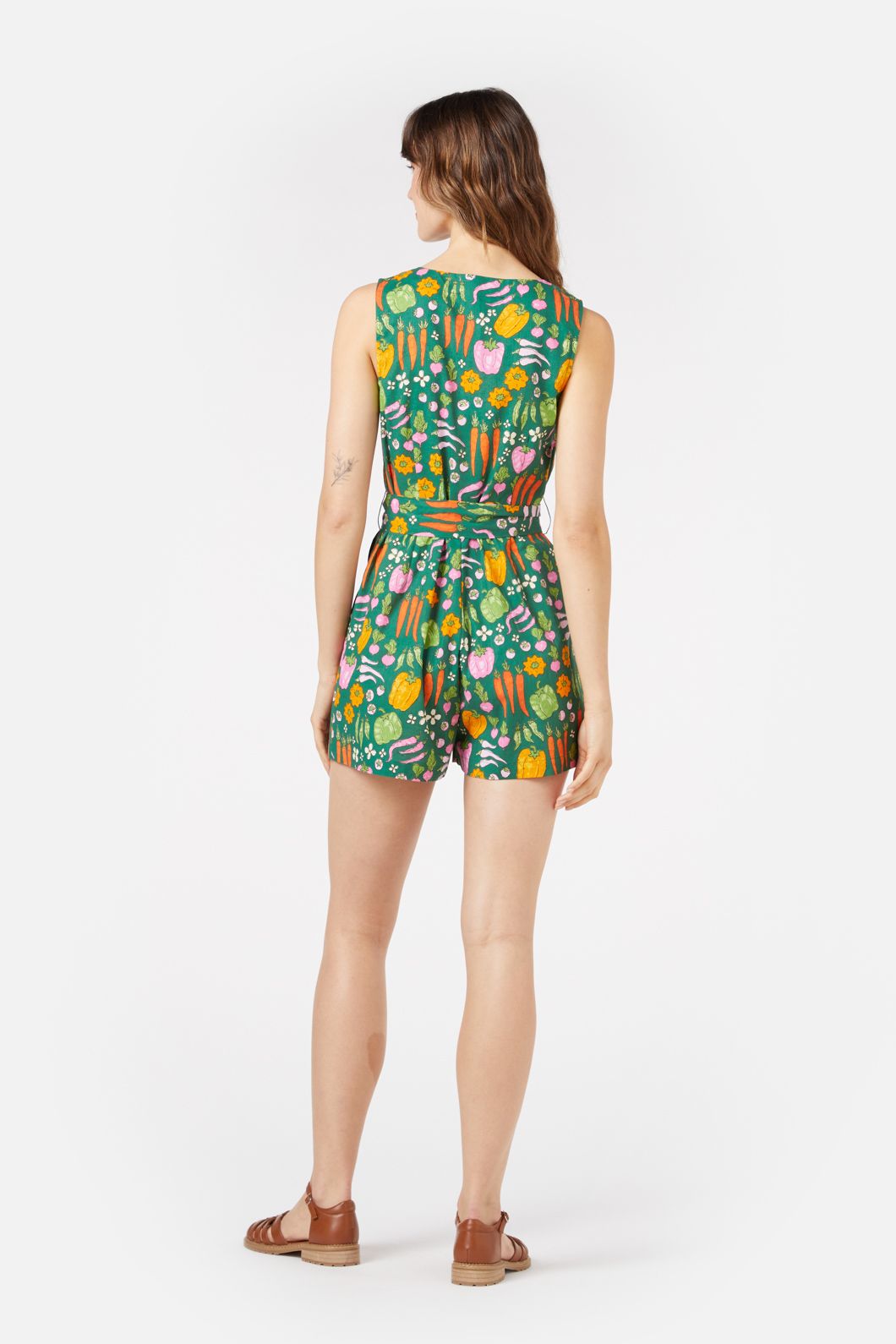 Princess Highway - Veggie Patch Playsuit - green