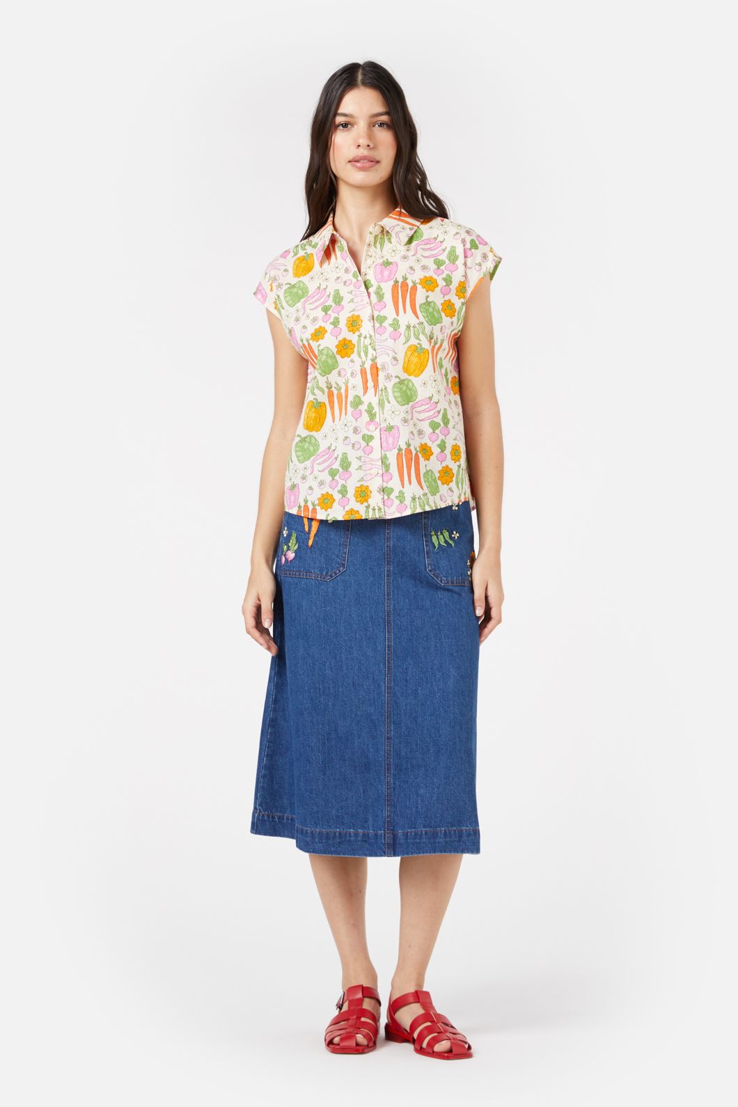 Princess Highway - Veggie Patch Shirt - cream