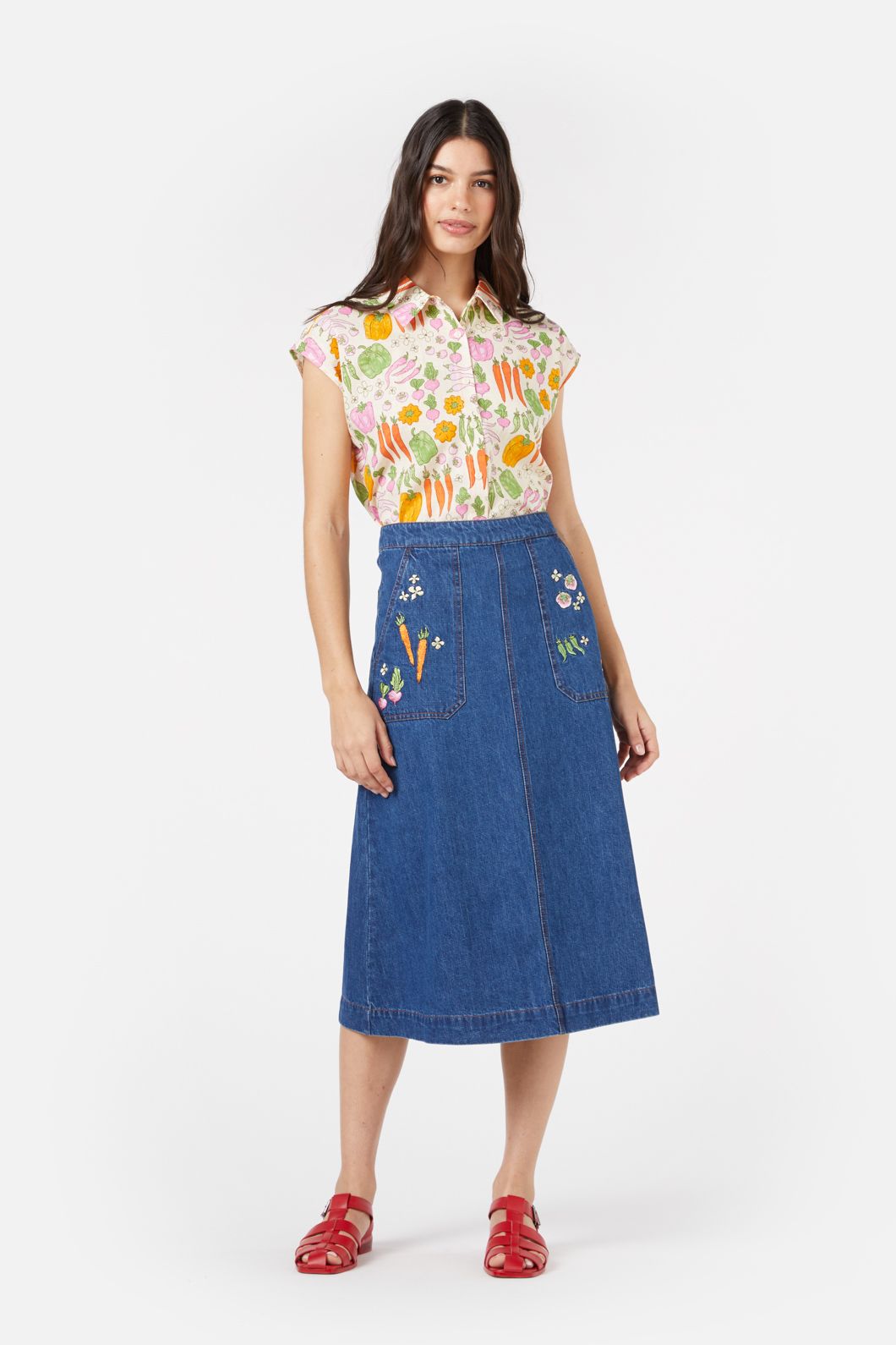 Princess Highway - Veggie Patch Shirt - cream