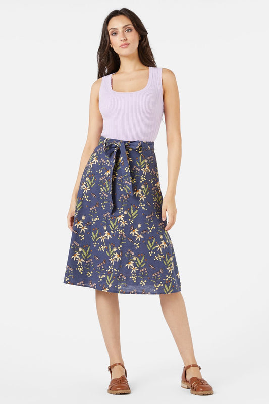 Princess Highway - Dreamy Native Skirt - navy