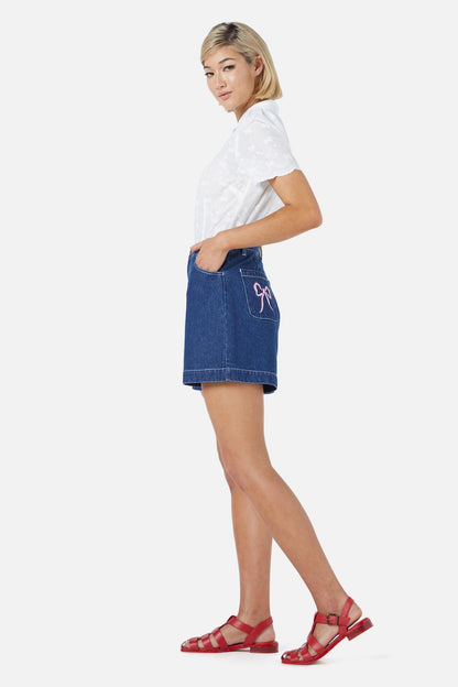 Princess Highway - Beautiful Bows Short - dark-denim