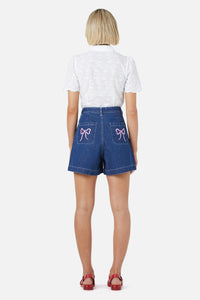 Princess Highway - Beautiful Bows Short - dark-denim
