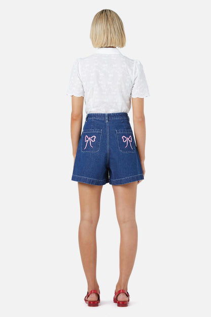 Princess Highway - Beautiful Bows Short - dark-denim