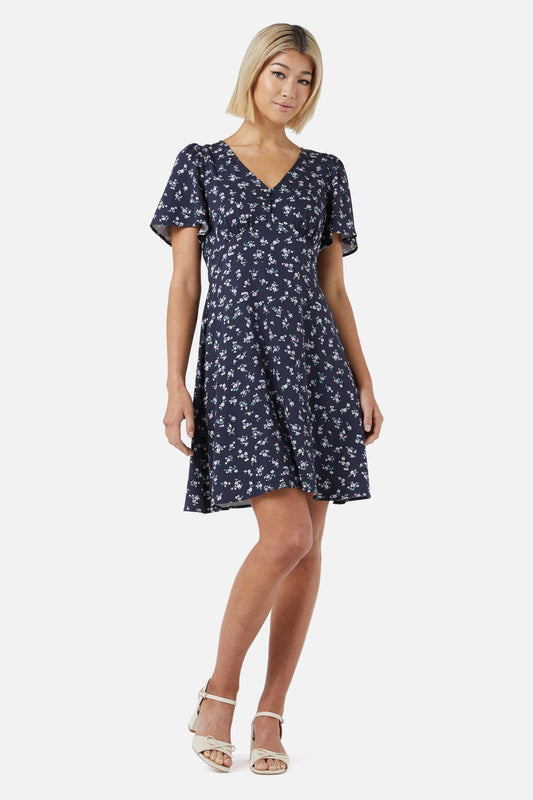 Princess Highway - Lila Ditsy Mini Dress - navy