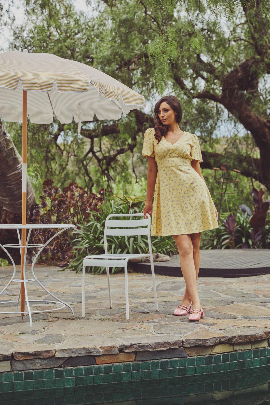 Princess Highway - Lila Ditsy Mini Dress - yellow