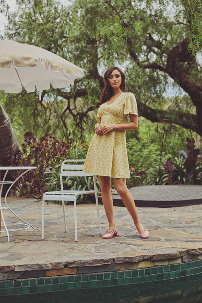 Princess Highway - Lila Ditsy Mini Dress - yellow