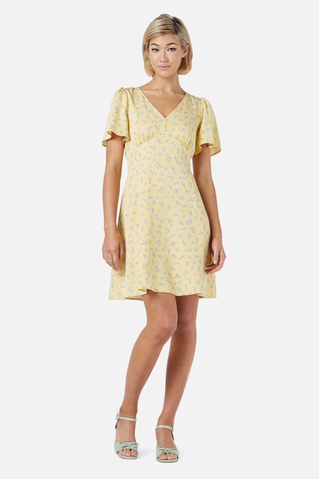 Princess Highway - Lila Ditsy Mini Dress - yellow