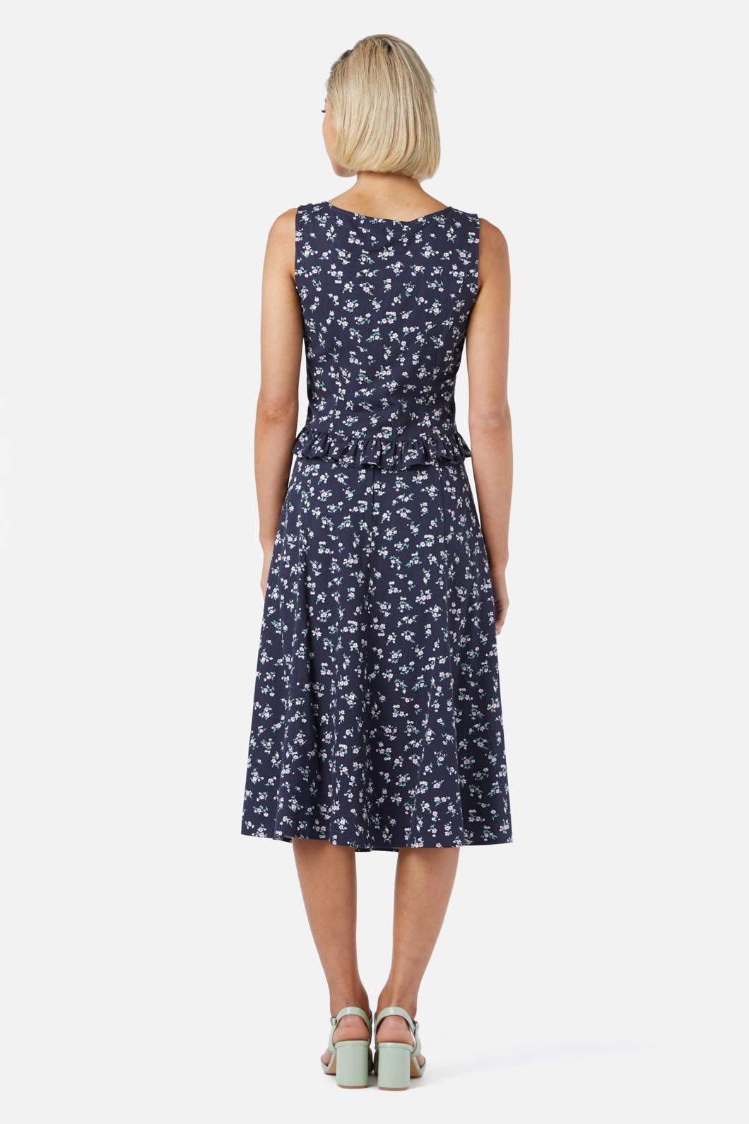 Princess Highway - Lila Ditsy Midi Skirt - navy