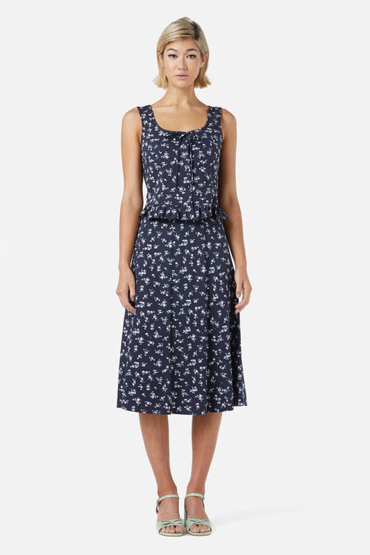 Princess Highway - Lila Ditsy Top - navy
