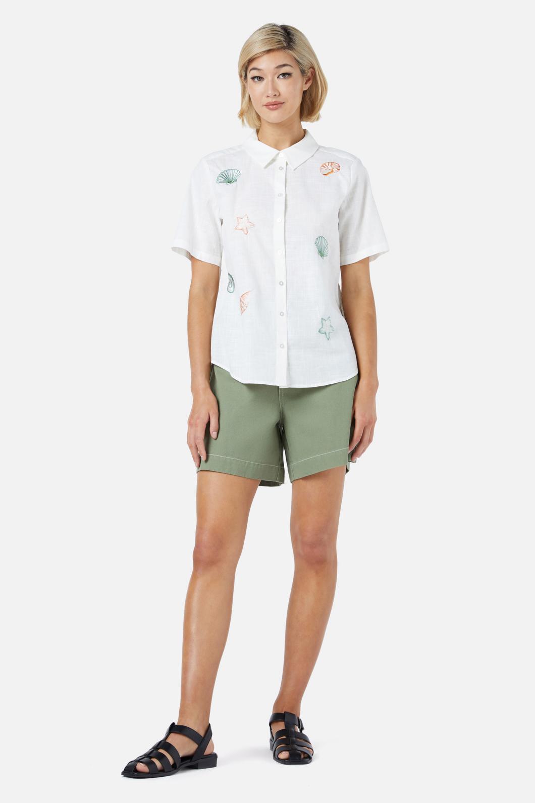 Princess Highway - Shells Emb Shirt - cream