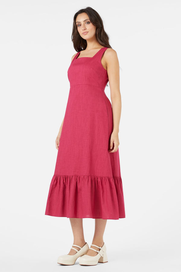 Princess Highway - Nora Midi Dress - berry