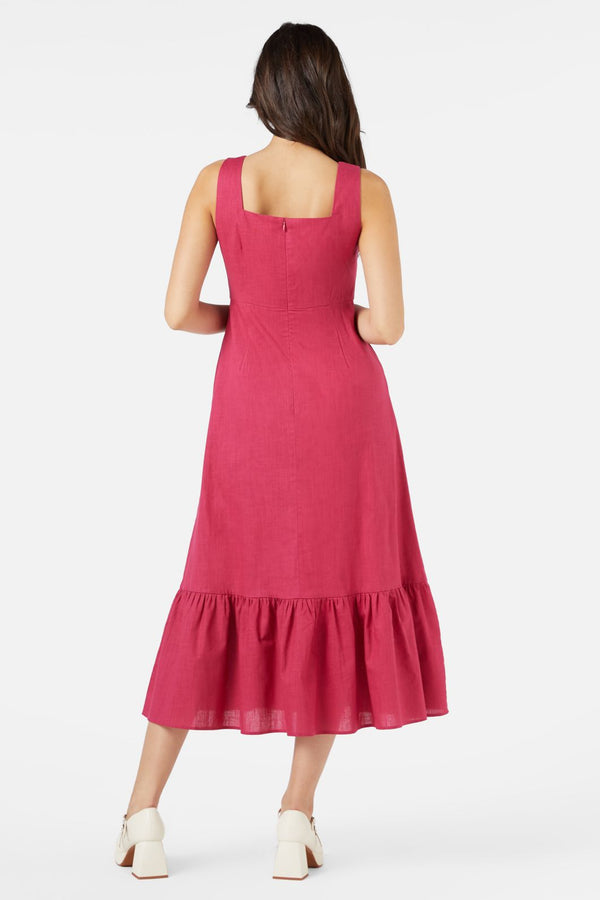 Princess Highway - Nora Midi Dress - berry